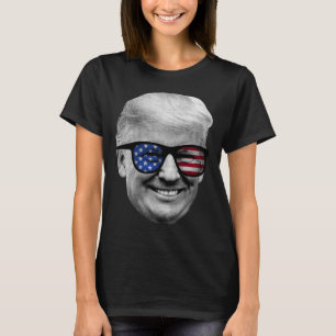 T-shirt Donald Trump 4 juillet drapeau américain