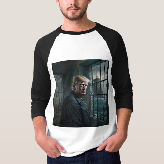 T-shirt Donald Trump à la prison d'Alcatraz (Devant)