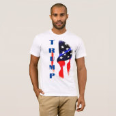 T-shirt Donald Trump American Flag Pop Art (Devant entier)