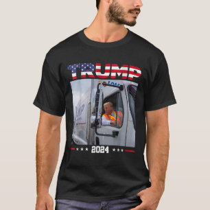 T-shirt Donald Trump Circuler le camion à ordures - Camion