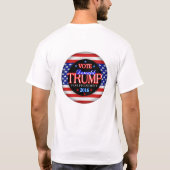 T-shirt Donald Trump Drapeau Président 2016 (Dos)