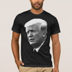 T-shirt Donald Trump font face au portrait