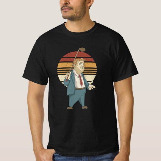 T-shirt Donald Trump Golf Glace Cream (Devant)