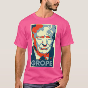 T-shirt Donald Trump Grope - Barack Obama - Parodie