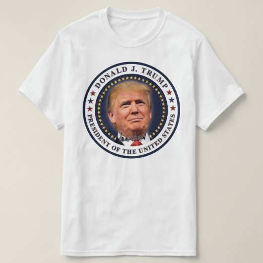 T-shirt Donald Trump Inauguration Gold Stars Souvenir (Design devant)