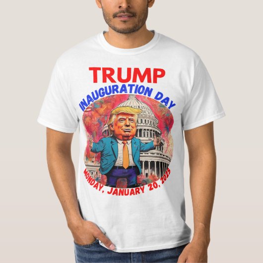 T-SHIRT DONALD TRUMP JOUR D'INAUGURATION 2025 (Devant)