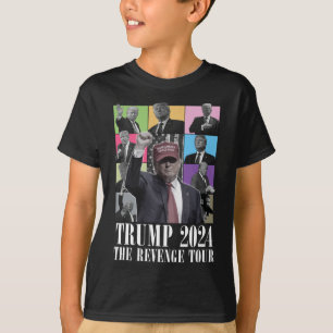 T-shirt Donald Trump La Revenge Tour 2024 Pour Hommes Et F
