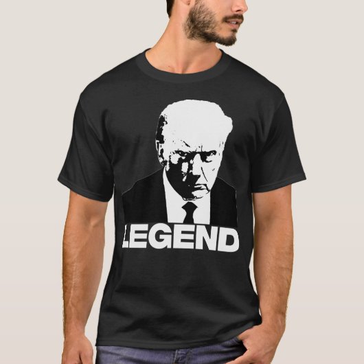 T-shirt Donald Trump Mugshot 2024 Légende (Devant)