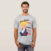 T-shirt Donald Trump Naught Masque visage Noël (Devant entier)