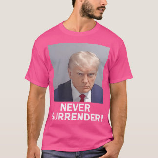 T-shirt Donald Trump ne cédera jamais Musique Tiré sur le