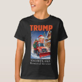 T-shirt Donald Trump Noël Funny Snowflake Suppression (Devant)