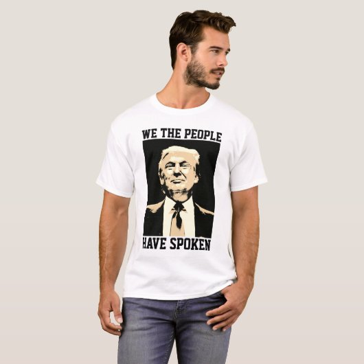 T-shirt DONALD TRUMP, NOUS LES GENS AVONS PARLÉ DES T-shir (Devant entier)