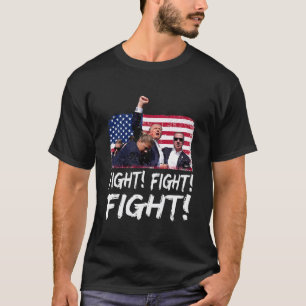 T-shirt Donald Trump poing Shirt drapeau américain Tee - s