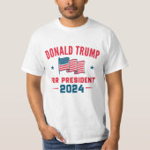 T-shirt Donald Trump pour le président 2024 (Devant)