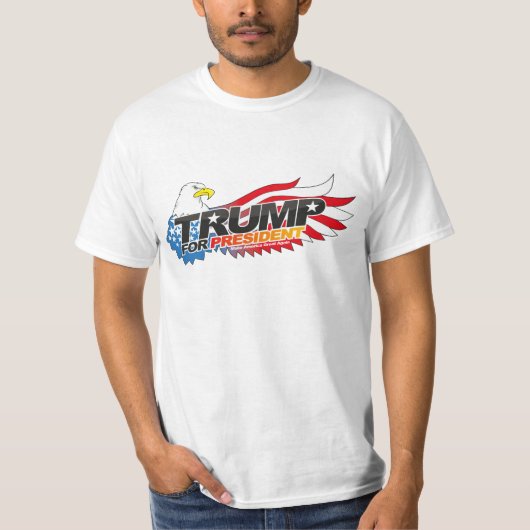 T-shirt Donald Trump Pour Le Président Tee (Devant)