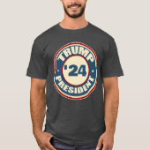 T-shirt Donald Trump Président 2024 (Devant)