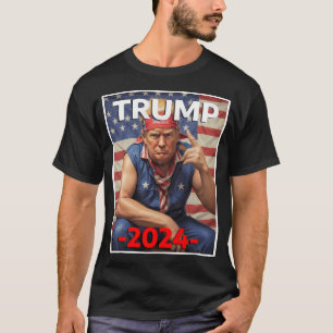 T-shirt Donald Trump Président 2024 - Maga