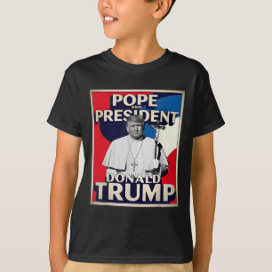 T-shirt Donald Trump Président et le pape catholique Vat