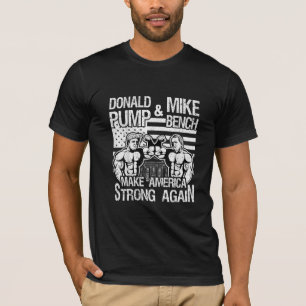 T-shirt Donald Trump Pump Pump Mike Pence Banc de presse B