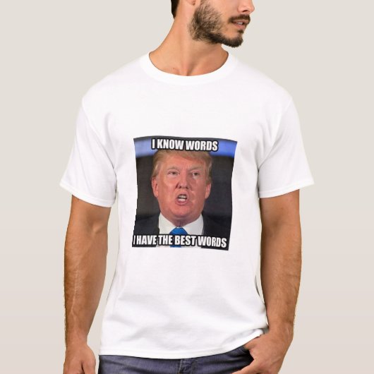 T-shirt Donald Trump sait les meilleurs mots (Devant)