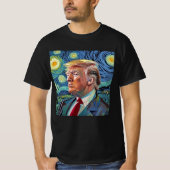 T-shirt Donald Trump Starry Night Van Gogh Art Style 2024 (Devant)