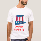 T-shirt Donald Trump, Triomphe oncle Sam Casquette USA 201 (Devant)
