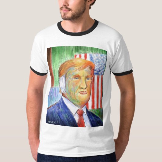 T-shirt Donald Trump Van Gogh Ring (Devant)