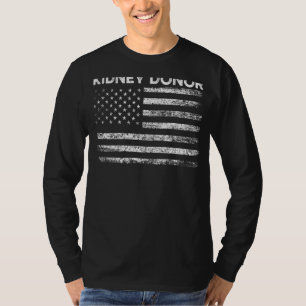 T-shirt Donateur de greffe de rein Usa Drapeau Chirurgie R