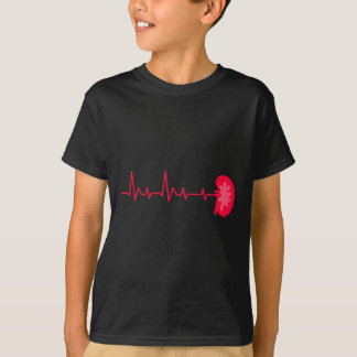 T-shirt Donateur de rein - Ekg Heartbeat Kidney Disease Aw