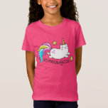 T-Shirt Donc Meowgical Cute Unicorn kitty parties scintill<br><div class="desc">Donc Meowgical Cute Unicorn kitty sur une parties scintillant brillante irrésistible arc-en-ciel et arrière - plan turquoise. Illustration simple d'un tout nouveau chat unicorne de créature mythologique drôle ! Cela fait un grand cadeau pour les enfants,  votre propre nièce ou neveu bien-aimée. Soyez une licorne créative !</div>