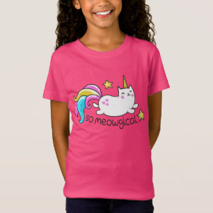 T-Shirt Donc Meowgical Cute Unicorn kitty parties scintill