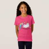 T-Shirt Donc Meowgical Cute Unicorn kitty parties scintill (Devant entier)
