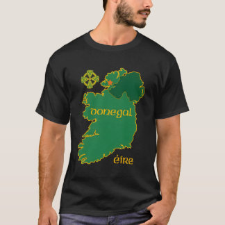 T-shirt Donegal Irlande Vacances Carte de voyage Tourist C