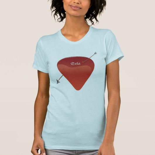 T-shirt d'onglet de guitare (Devant)