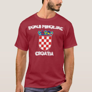 T-shirt Donji Miholjac, Croatie avec le manteau des bras