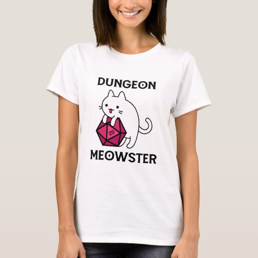 T-shirt Donjon Meowster Chat Drôle (Devant)
