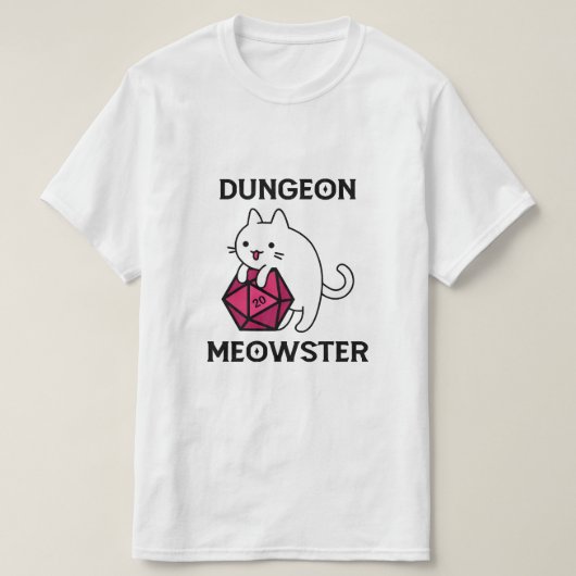 T-shirt Donjon Meowster Chat Drôle (Design devant)
