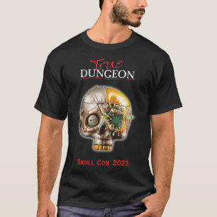 T-shirt Donjon vrai - Con crâne - noir