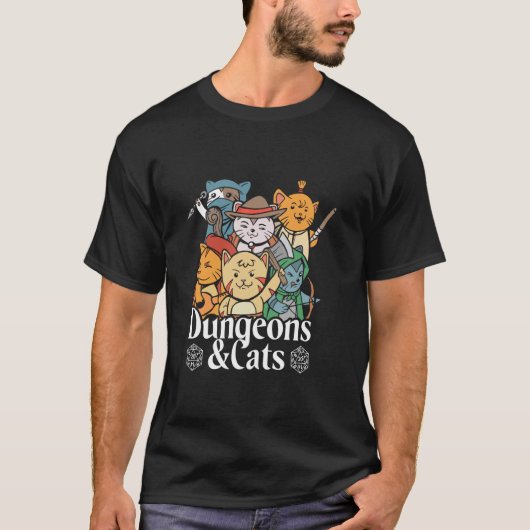 T-shirt Donjons & Chats (Devant)