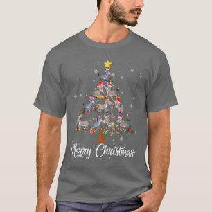 T-shirt Donkey Christmas Tree Pajama Merry Xmas Donke