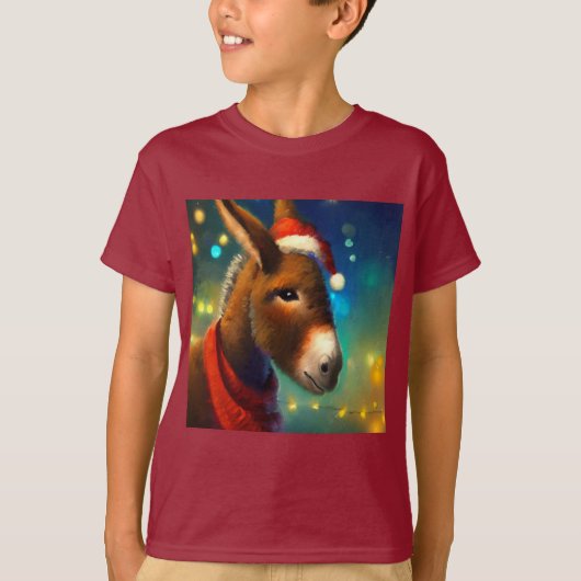 T-shirt Donkey de Noël 3 (Devant)