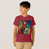 T-shirt Donkey de Noël 3 (Devant entier)
