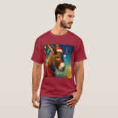 T-shirt Donkey de Noël 3 (Devant entier)