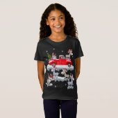 T-Shirt Donkey Driving Christmas Tree Camion rouge Donkey (Devant entier)