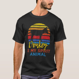 T-shirt Donkey Is My Spirit Animal - Zookeeper Mule