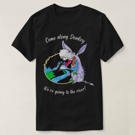 T-shirt Donkey Poker TeasHoldEm Poker Vegas DonkeyRiver  (Design devant)