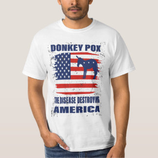 T-SHIRT DONKEY THE DISEASE DESTROYING AMERICA