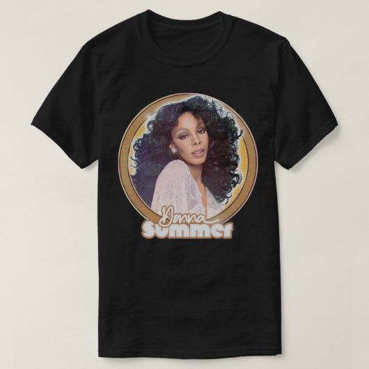 T-shirt Donna Summer Retro Style Fan Art Design4 (Design devant)