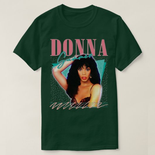 T-shirt Donna Summer Retro Style Fan Art Design 2 (Design devant)