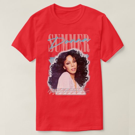T-shirt Donna Summer Retro Style Fans Art Design (Design devant)